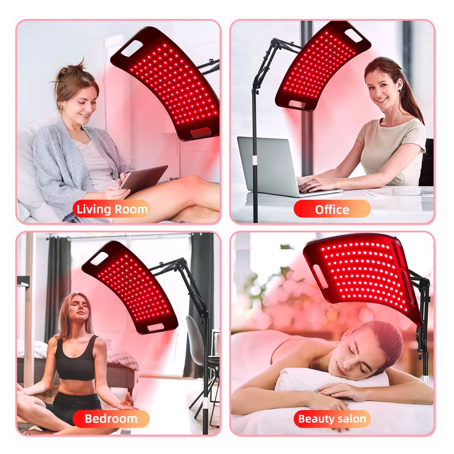 Red Light Therapy Standing Unit — 660nm + 850nm
