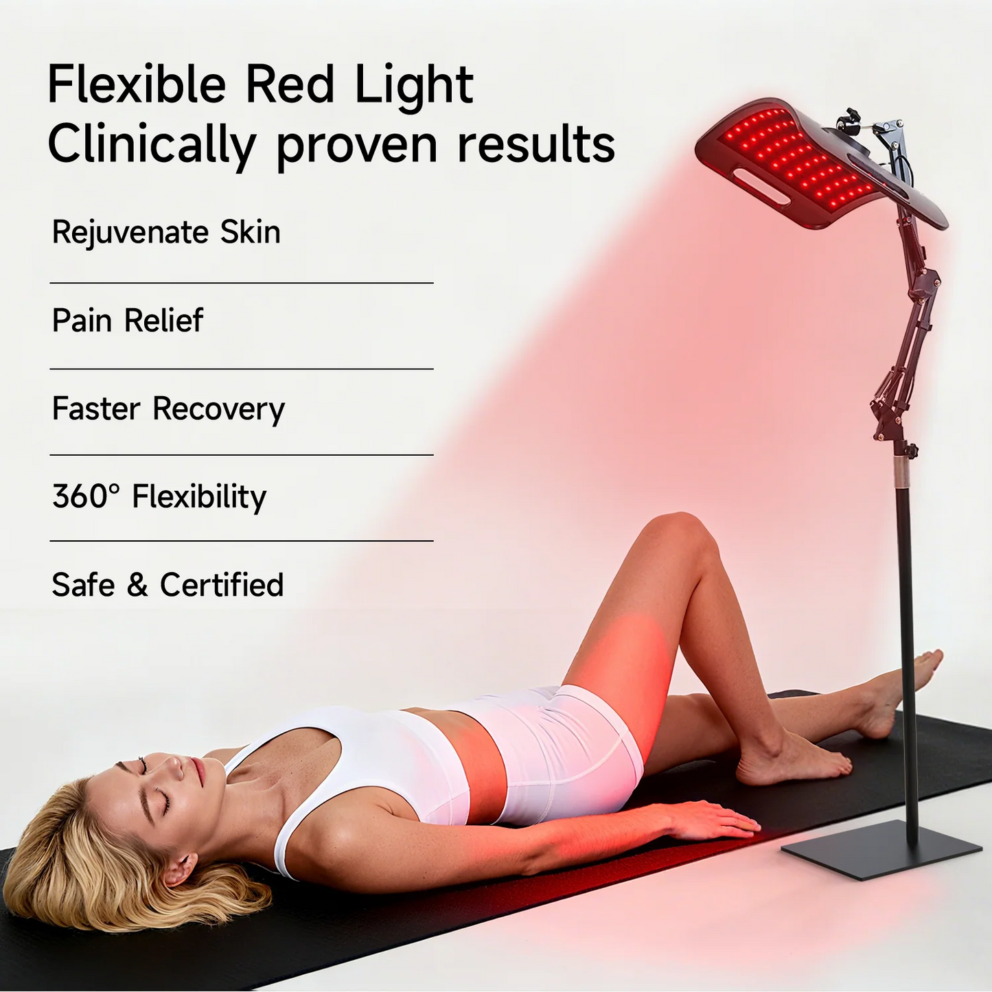 Red Light Therapy Standing Unit — 660nm + 850nm