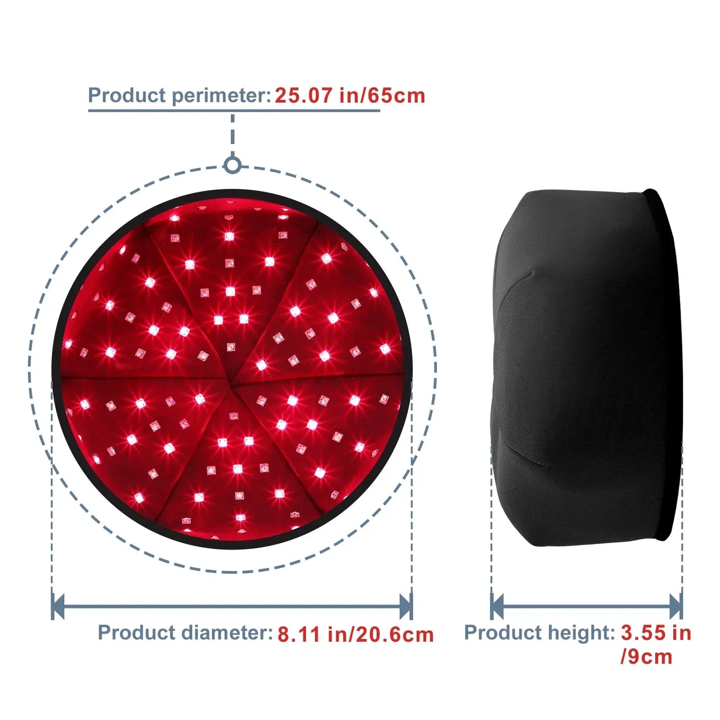 Red Light Therapy Cap — 660nm + 850nm