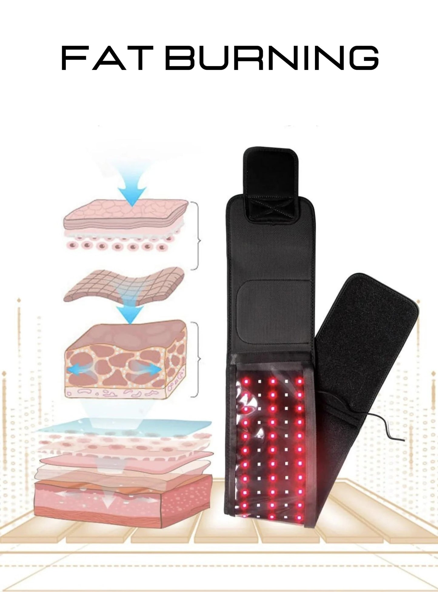 Red Light Therapy Belt — 660nm + 850nm