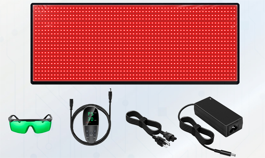 Red Light Therapy Mat — Full Body, 1,280 LEDs (660nm + 850nm)